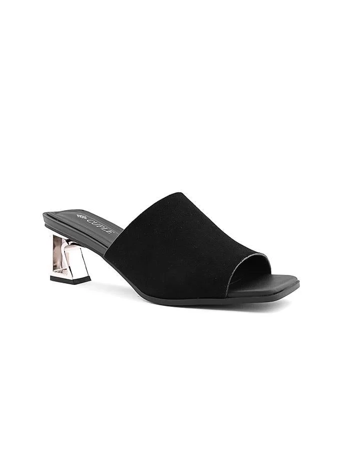 Cuple Women Block Heel Mule Heels